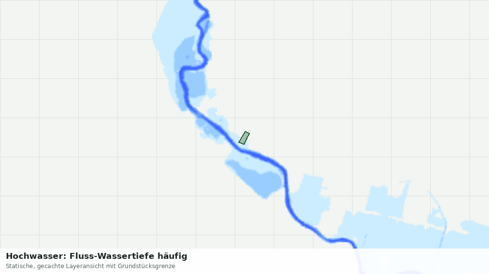 Statische Kartenansicht: Hochwasser: Fluss-Wassertiefe häufig