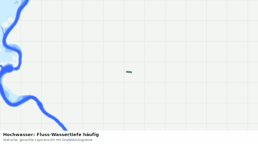 Statische Kartenansicht: Hochwasser: Fluss-Wassertiefe häufig
