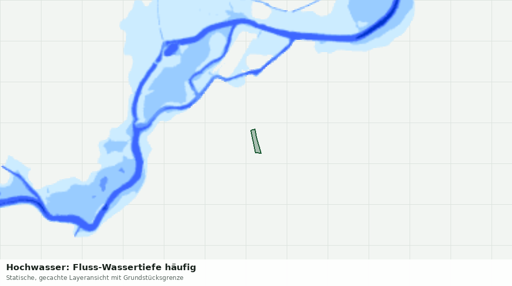 Statische Kartenansicht: Hochwasser: Fluss-Wassertiefe häufig