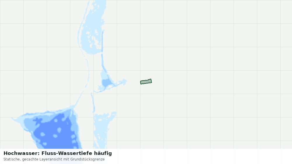 Statische Kartenansicht: Hochwasser: Fluss-Wassertiefe häufig