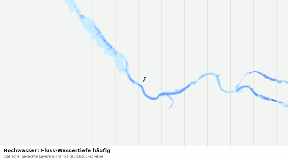 Statische Kartenansicht: Hochwasser: Fluss-Wassertiefe häufig