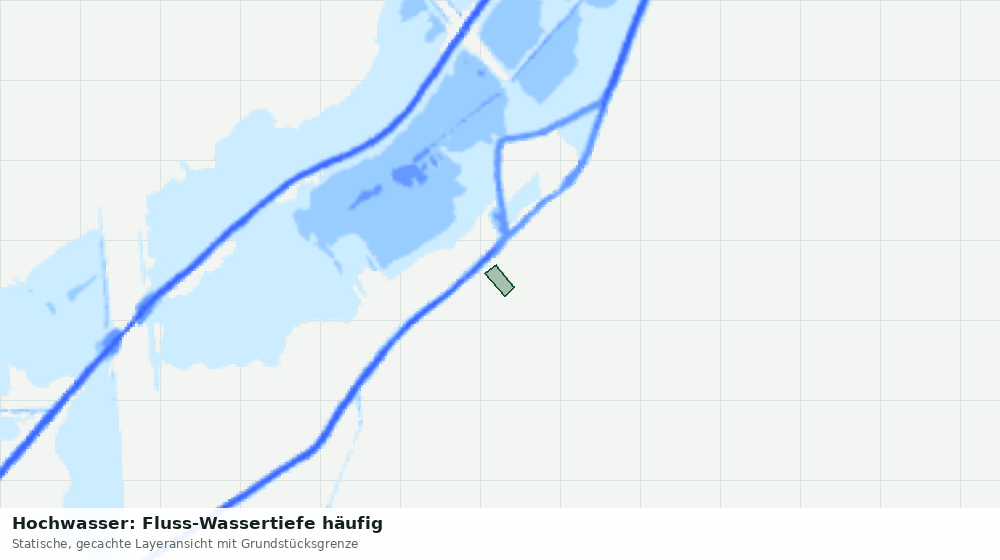 Statische Kartenansicht: Hochwasser: Fluss-Wassertiefe häufig