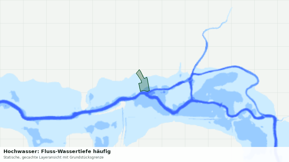Statische Kartenansicht: Hochwasser: Fluss-Wassertiefe häufig