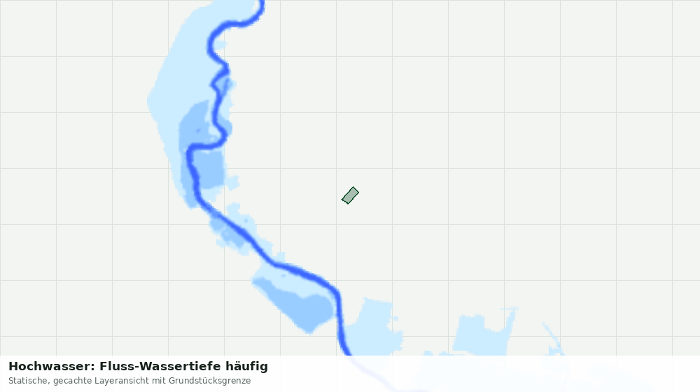 Statische Kartenansicht: Hochwasser: Fluss-Wassertiefe häufig