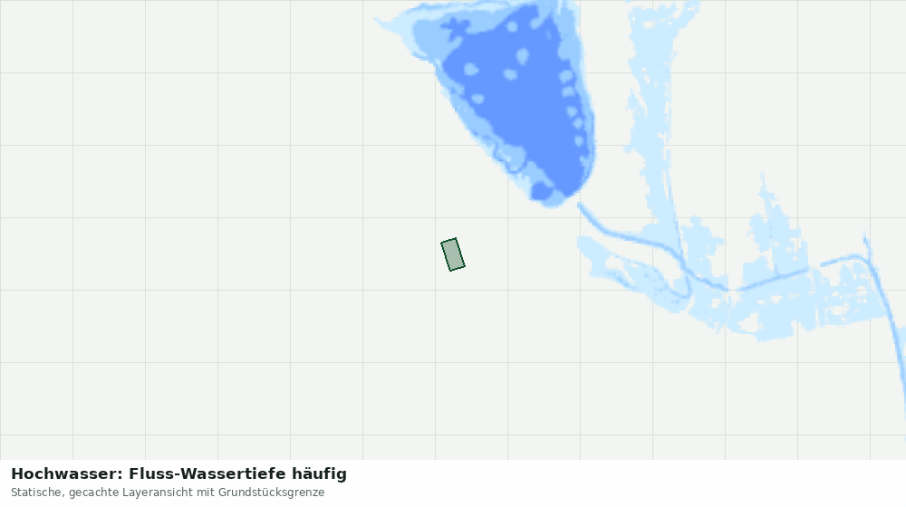 Statische Kartenansicht: Hochwasser: Fluss-Wassertiefe häufig