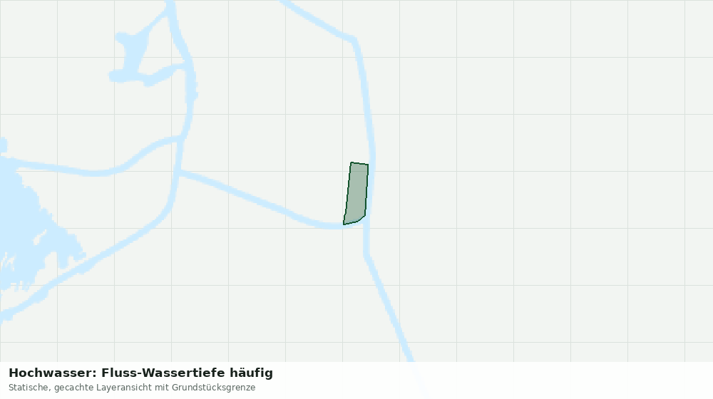 Statische Kartenansicht: Hochwasser: Fluss-Wassertiefe häufig