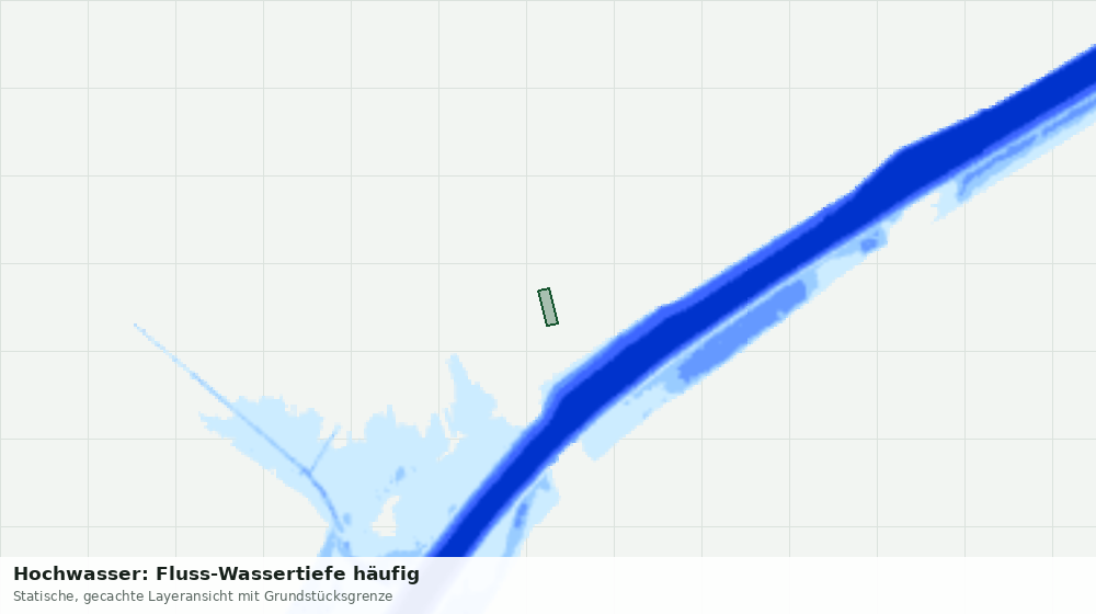 Statische Kartenansicht: Hochwasser: Fluss-Wassertiefe häufig