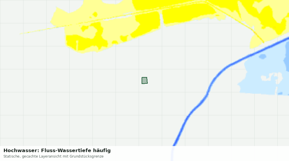 Statische Kartenansicht: Hochwasser: Fluss-Wassertiefe häufig