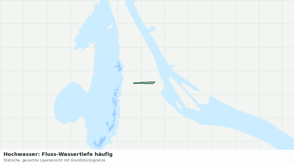 Statische Kartenansicht: Hochwasser: Fluss-Wassertiefe häufig