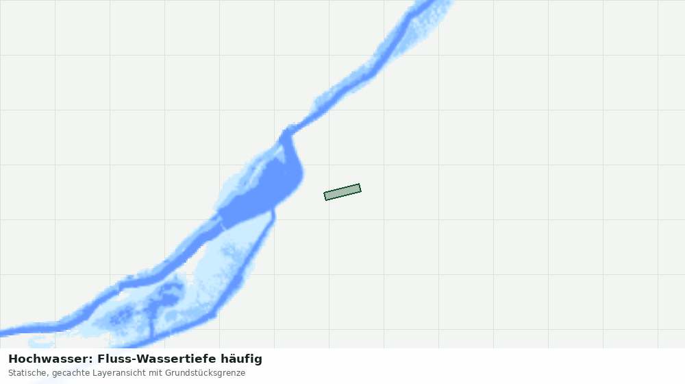 Statische Kartenansicht: Hochwasser: Fluss-Wassertiefe häufig