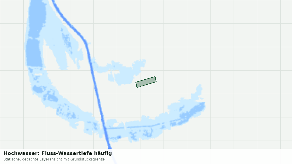 Statische Kartenansicht: Hochwasser: Fluss-Wassertiefe häufig