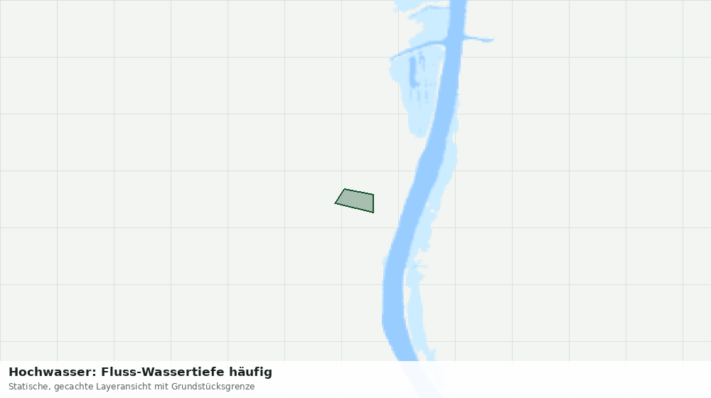 Statische Kartenansicht: Hochwasser: Fluss-Wassertiefe häufig