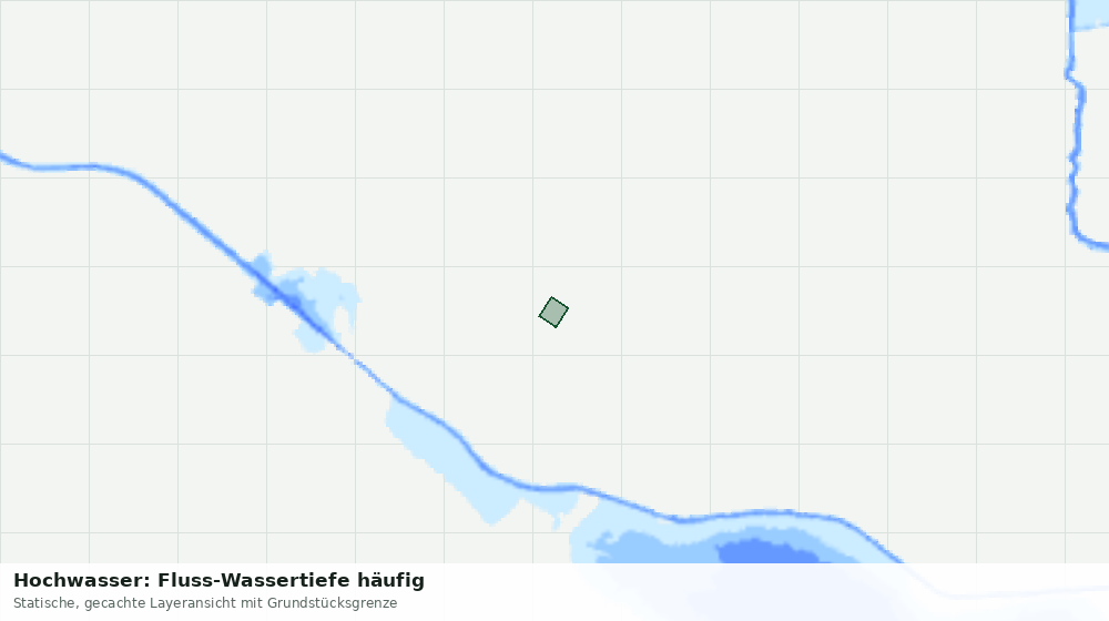 Statische Kartenansicht: Hochwasser: Fluss-Wassertiefe häufig