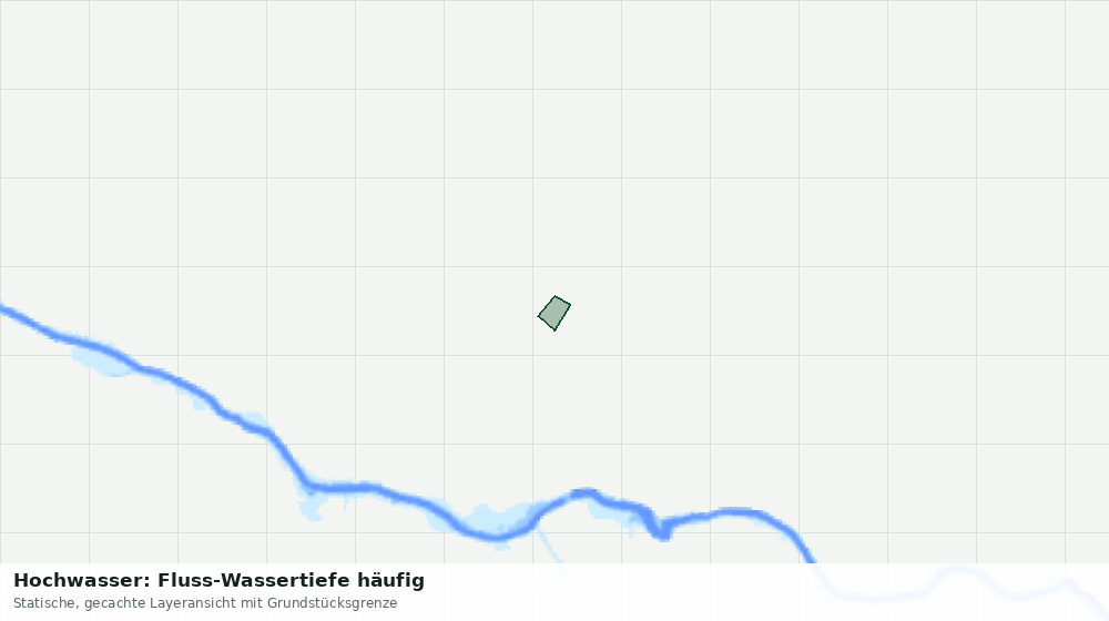 Statische Kartenansicht: Hochwasser: Fluss-Wassertiefe häufig
