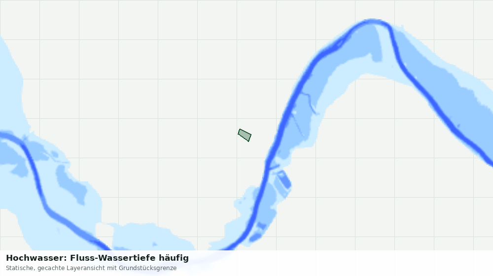 Statische Kartenansicht: Hochwasser: Fluss-Wassertiefe häufig