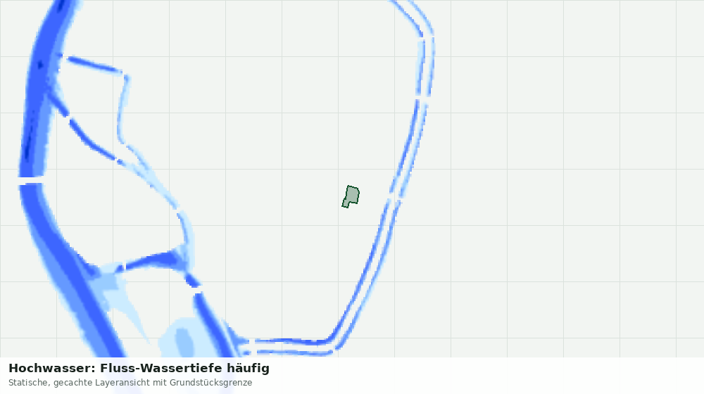 Statische Kartenansicht: Hochwasser: Fluss-Wassertiefe häufig