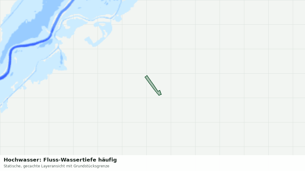 Statische Kartenansicht: Hochwasser: Fluss-Wassertiefe häufig