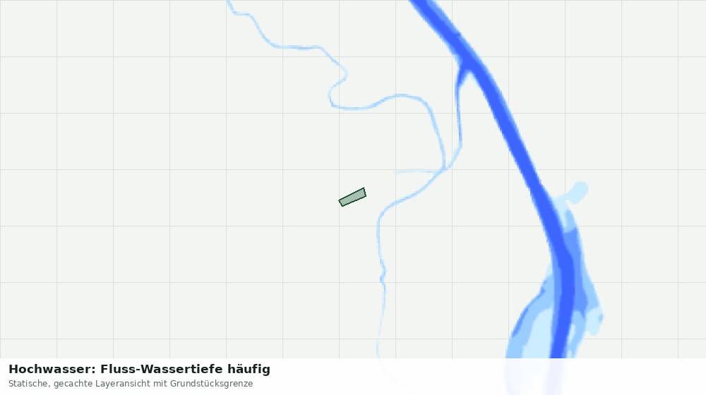 Statische Kartenansicht: Hochwasser: Fluss-Wassertiefe häufig