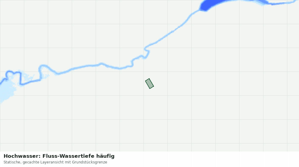 Statische Kartenansicht: Hochwasser: Fluss-Wassertiefe häufig