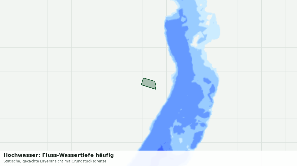 Statische Kartenansicht: Hochwasser: Fluss-Wassertiefe häufig