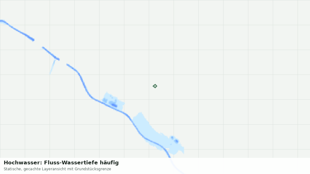 Statische Kartenansicht: Hochwasser: Fluss-Wassertiefe häufig