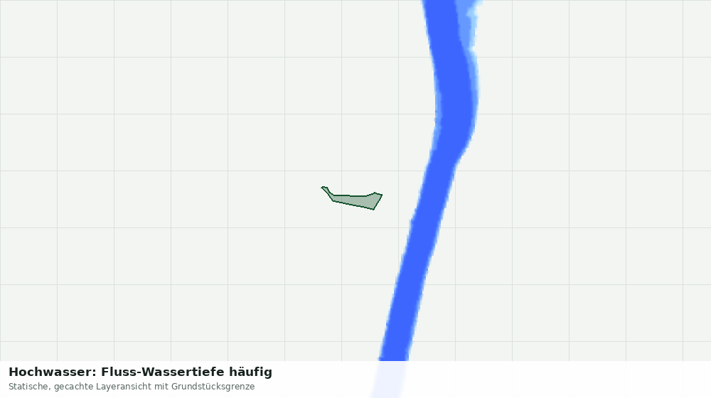 Statische Kartenansicht: Hochwasser: Fluss-Wassertiefe häufig