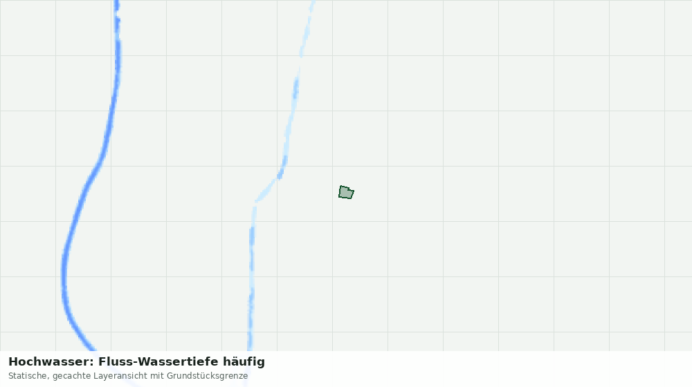 Statische Kartenansicht: Hochwasser: Fluss-Wassertiefe häufig