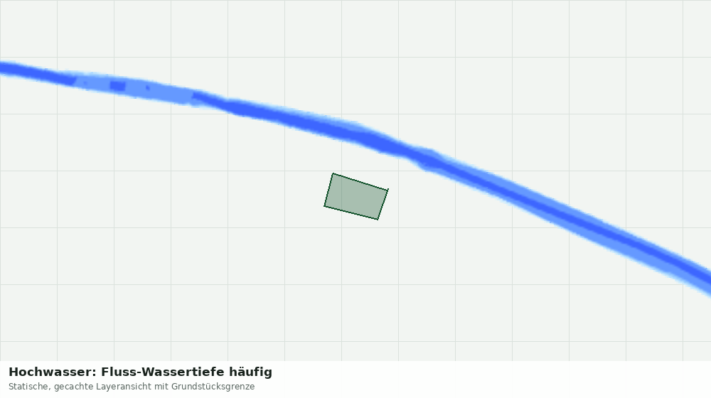 Statische Kartenansicht: Hochwasser: Fluss-Wassertiefe häufig
