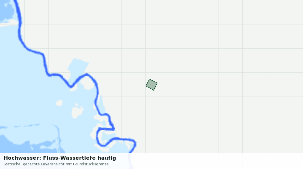 Statische Kartenansicht: Hochwasser: Fluss-Wassertiefe häufig
