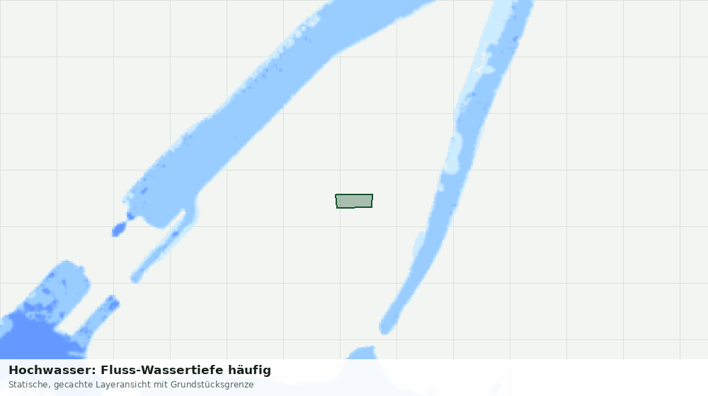 Statische Kartenansicht: Hochwasser: Fluss-Wassertiefe häufig