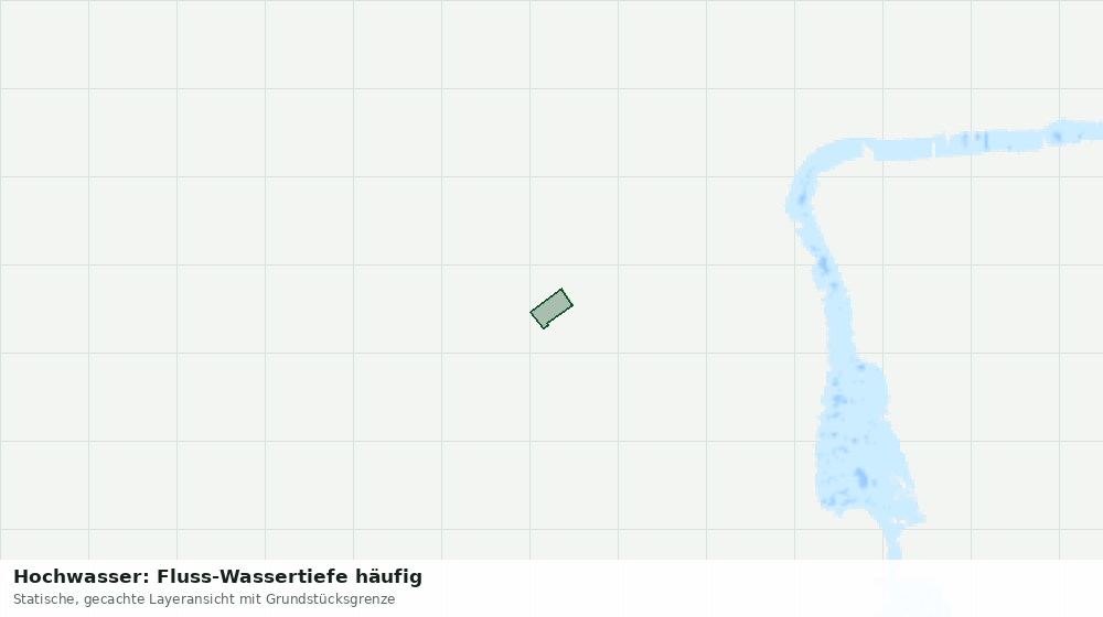 Statische Kartenansicht: Hochwasser: Fluss-Wassertiefe häufig