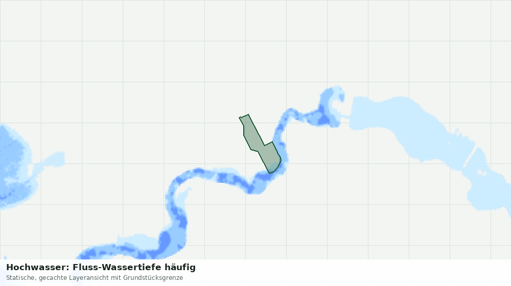 Statische Kartenansicht: Hochwasser: Fluss-Wassertiefe häufig