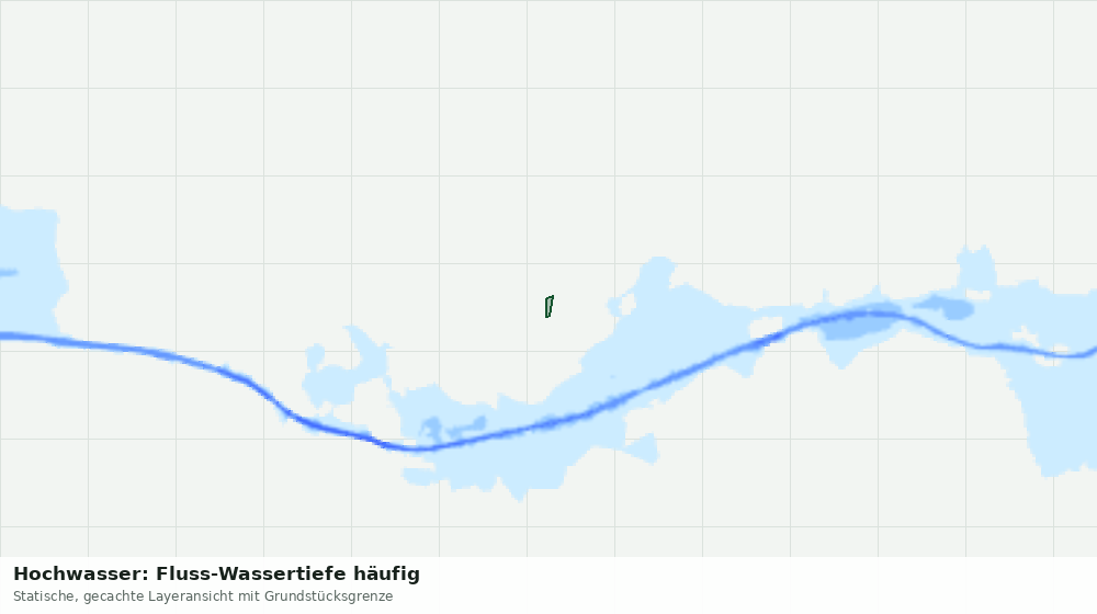 Statische Kartenansicht: Hochwasser: Fluss-Wassertiefe häufig