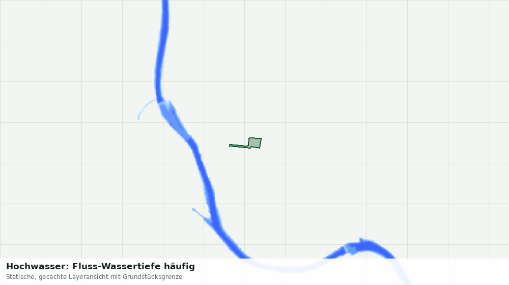 Statische Kartenansicht: Hochwasser: Fluss-Wassertiefe häufig