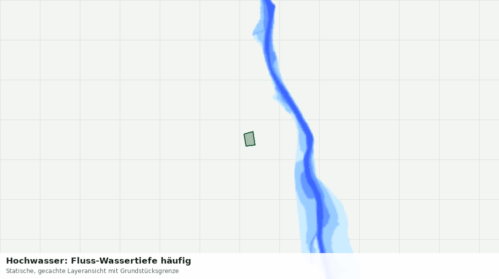 Statische Kartenansicht: Hochwasser: Fluss-Wassertiefe häufig