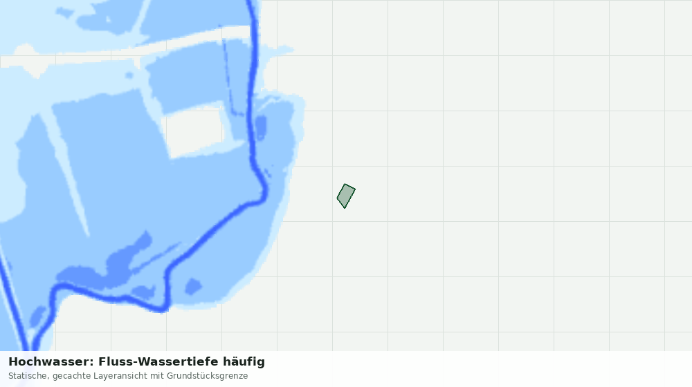 Statische Kartenansicht: Hochwasser: Fluss-Wassertiefe häufig