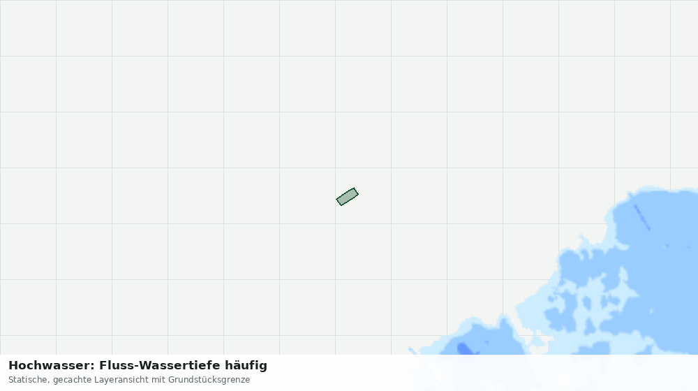 Statische Kartenansicht: Hochwasser: Fluss-Wassertiefe häufig