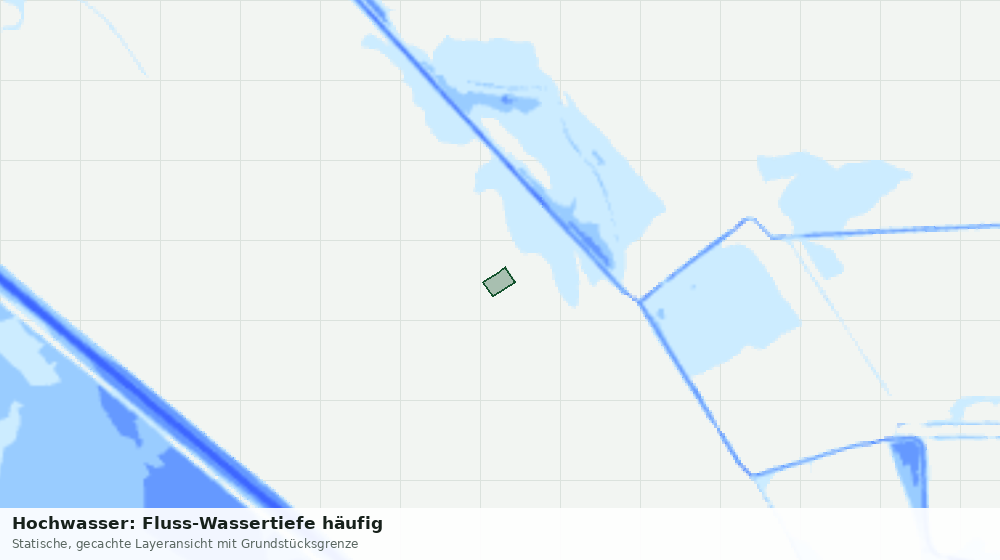 Statische Kartenansicht: Hochwasser: Fluss-Wassertiefe häufig