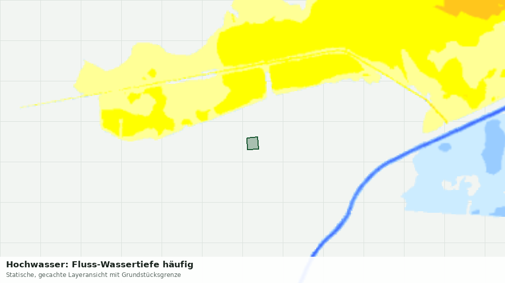 Statische Kartenansicht: Hochwasser: Fluss-Wassertiefe häufig