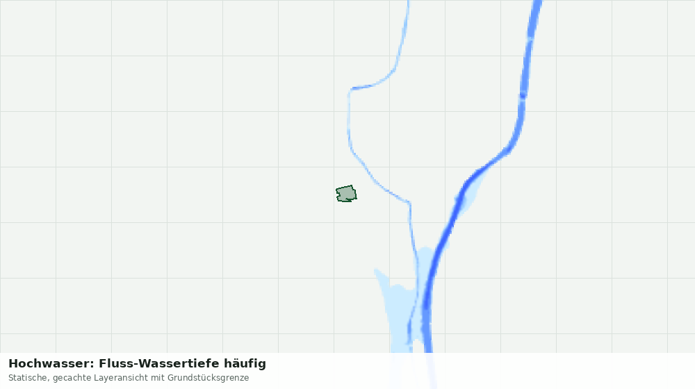 Statische Kartenansicht: Hochwasser: Fluss-Wassertiefe häufig