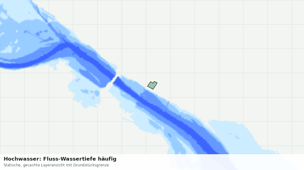 Statische Kartenansicht: Hochwasser: Fluss-Wassertiefe häufig