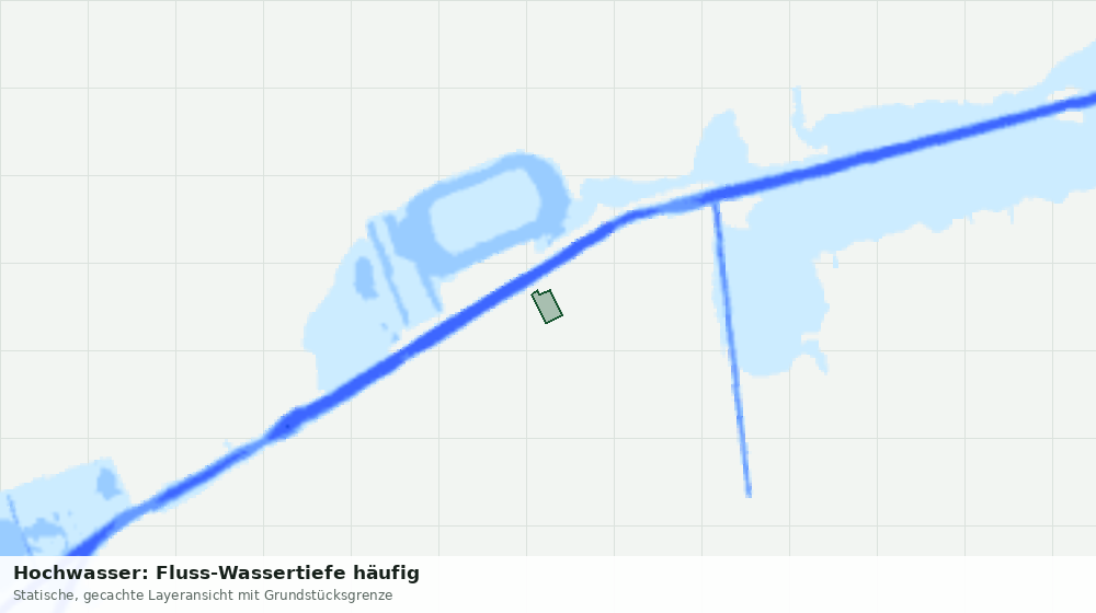 Statische Kartenansicht: Hochwasser: Fluss-Wassertiefe häufig