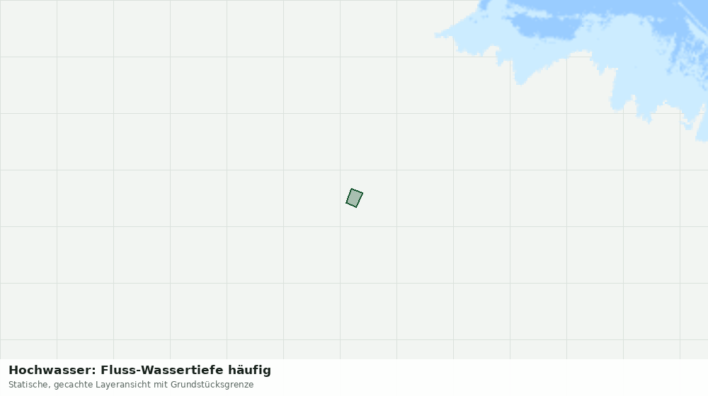 Statische Kartenansicht: Hochwasser: Fluss-Wassertiefe häufig