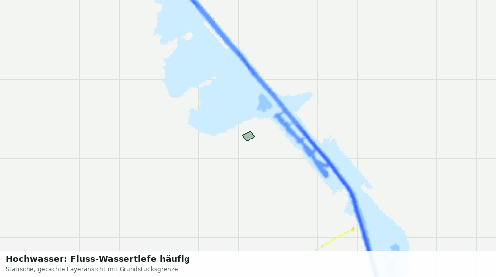 Statische Kartenansicht: Hochwasser: Fluss-Wassertiefe häufig