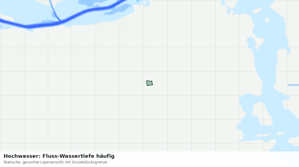 Statische Kartenansicht: Hochwasser: Fluss-Wassertiefe häufig