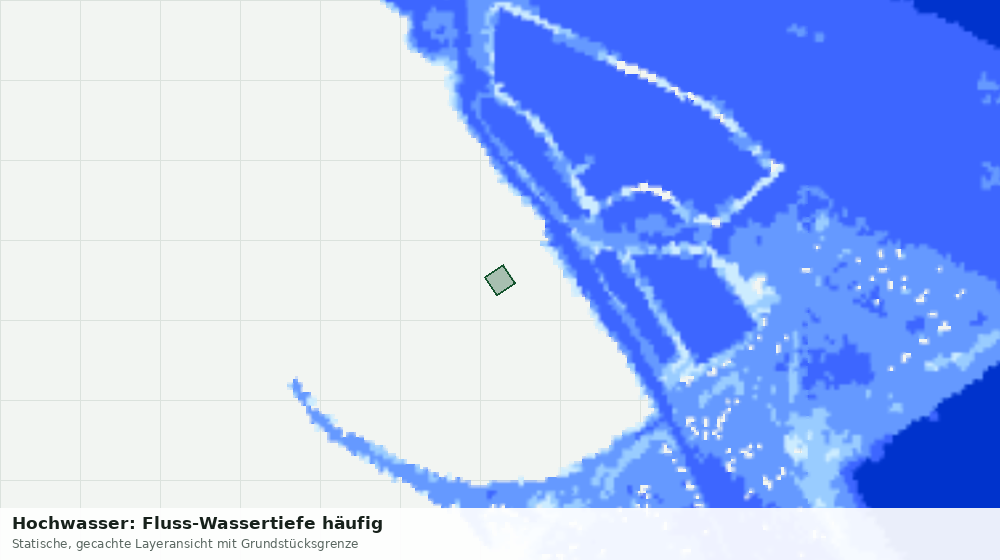 Statische Kartenansicht: Hochwasser: Fluss-Wassertiefe häufig