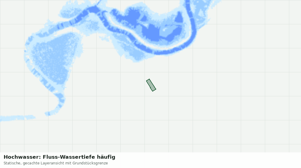 Statische Kartenansicht: Hochwasser: Fluss-Wassertiefe häufig