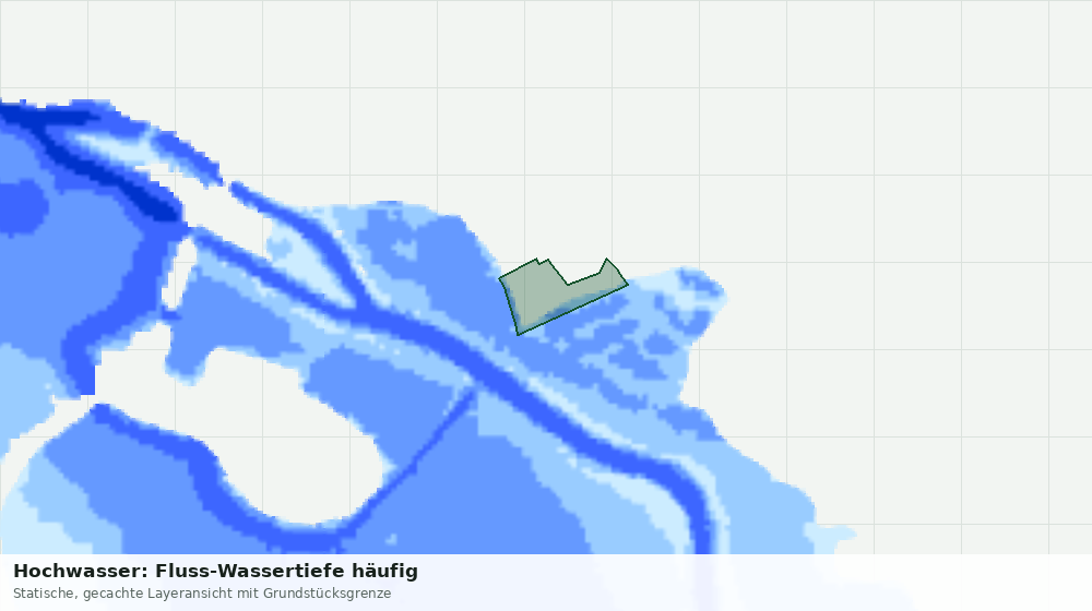 Statische Kartenansicht: Hochwasser: Fluss-Wassertiefe häufig