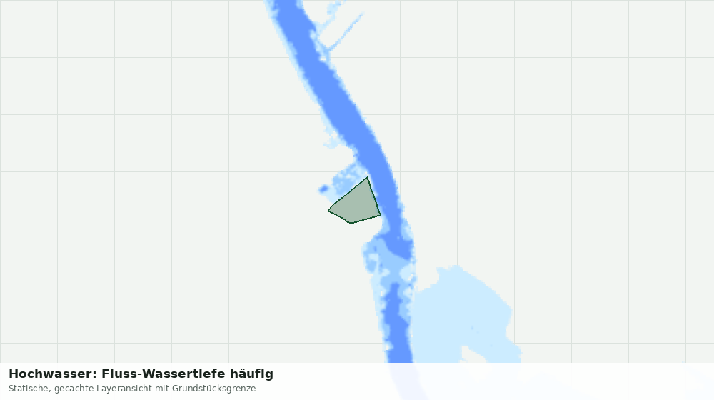 Statische Kartenansicht: Hochwasser: Fluss-Wassertiefe häufig