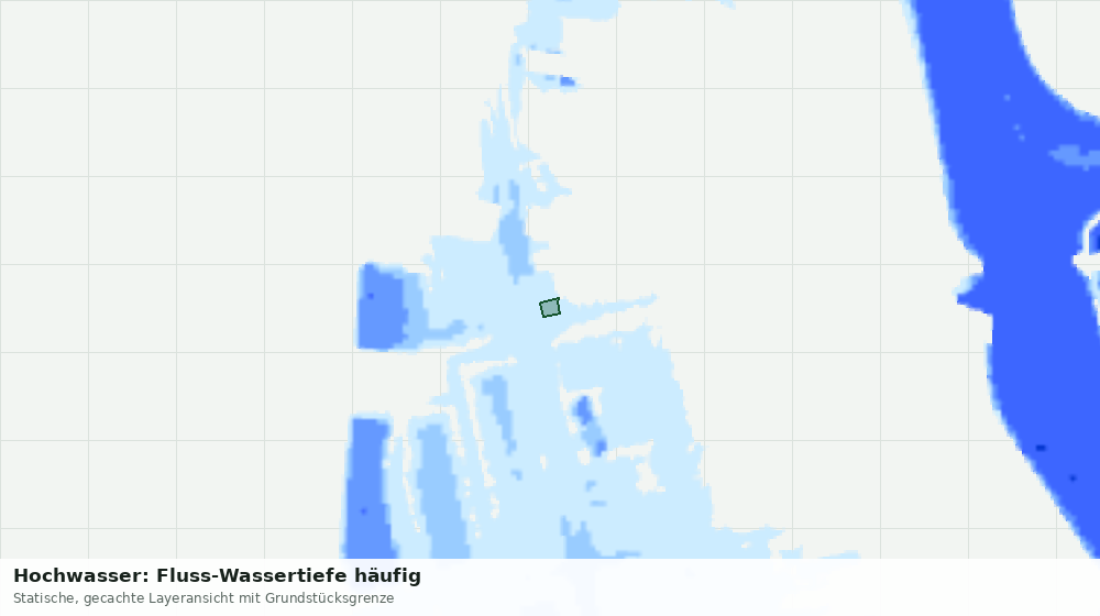 Statische Kartenansicht: Hochwasser: Fluss-Wassertiefe häufig